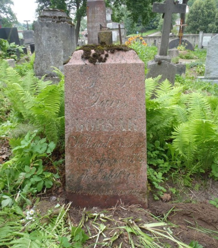 Nagrobek Jana Korsaka, cmentarz na Rossie w Wilnie, stan z 2013