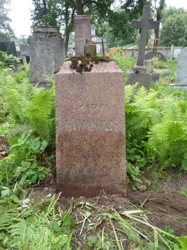 Nagrobek Jana Korsaka, cmentarz na Rossie w Wilnie, stan z 2013