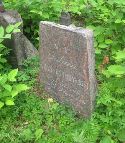 Nagrobek Juliana Kalusz-Ostrowskiego, cmentarz na Rossie, stan z 2013 roku