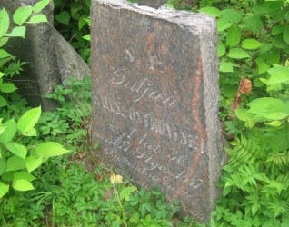 Nagrobek Juliana Kalusz-Ostrowskiego, cmentarz na Rossie, stan z 2013 roku