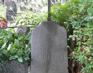Nagrobek Franciszka Charewicza, cmentarz Na Rossie w Wilnie, stan z 2013