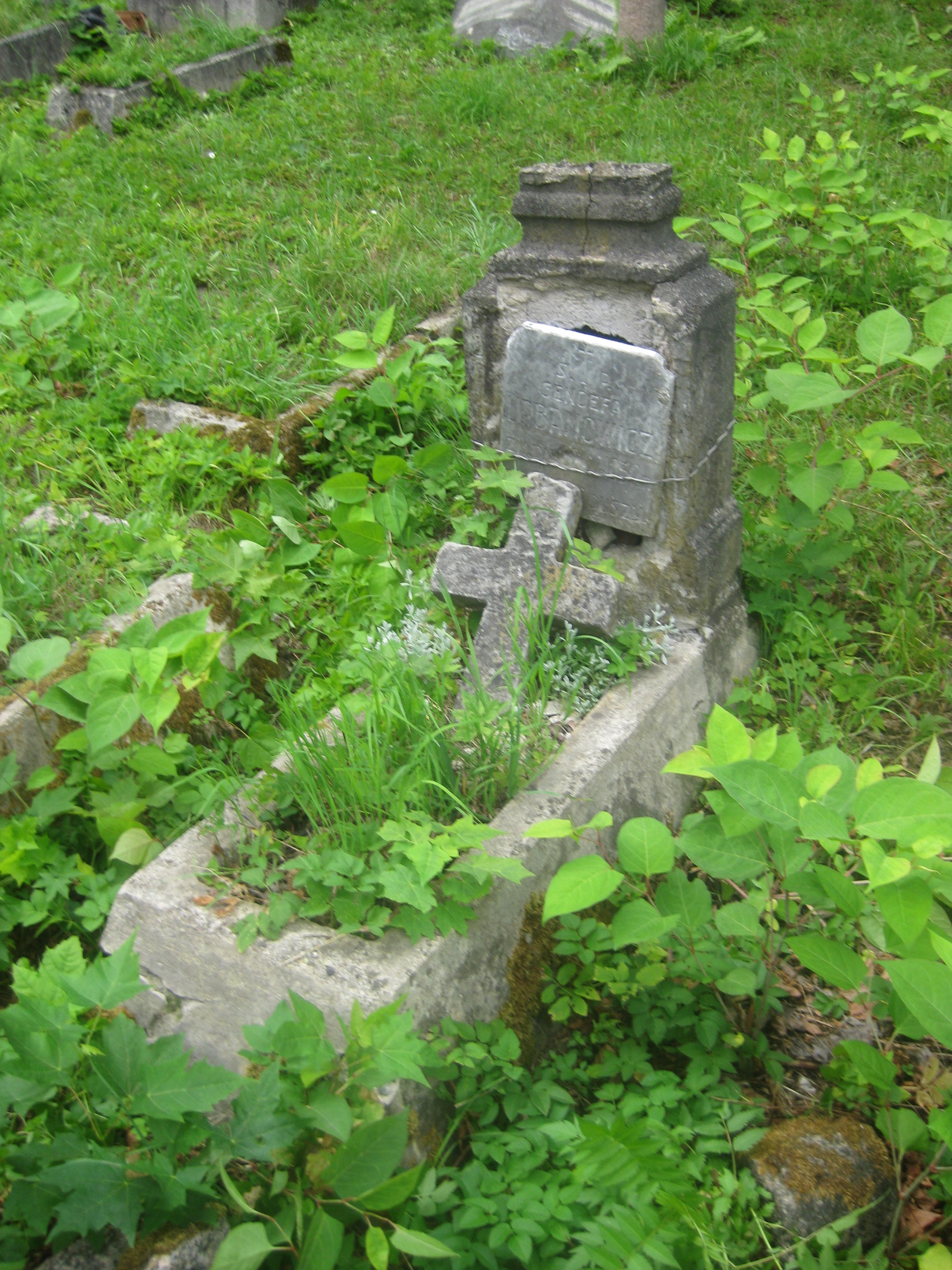 Tombstone of Genowefa Urbanowicz, Ross cemetery, as of 2013