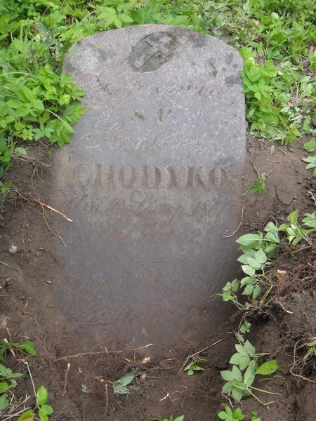 Tombstone of Stanislaw Chodyko, Na Rossie cemetery in Vilnius, as of 2013.