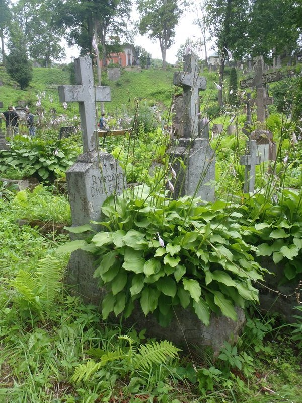 Nagrobek Ryszarda Dwilewicza, cmentarz na Rossie w Wilnie, stan z 2013