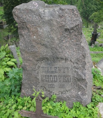 Nagrobek Walentego Chodyko, cmentarz Na Rossie w Wilnie, stan z 2013 r.