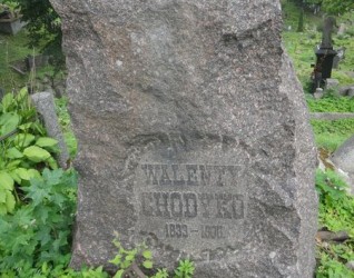 Nagrobek Walentego Chodyko, cmentarz Na Rossie w Wilnie, stan z 2013 r.