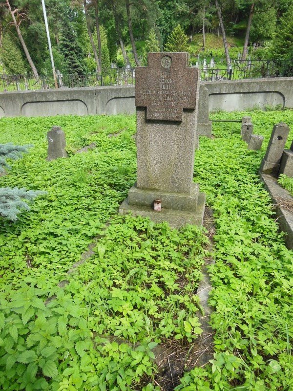 Tombstone of Zenon Zemojtel, Rossa cemetery in Vilnius, as of 2014