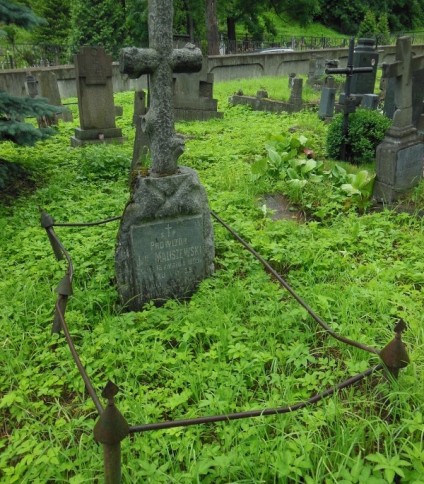 Nagrobek Jana Maliszewskiego, cmentarz na Rossie w Wilnie, stan z 2014