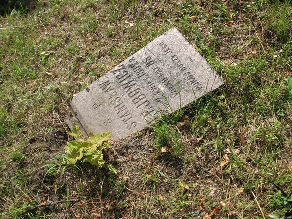 Tombstone of Stanislaw Leibovich, Ross cemetery in Vilnius, as of 2013.