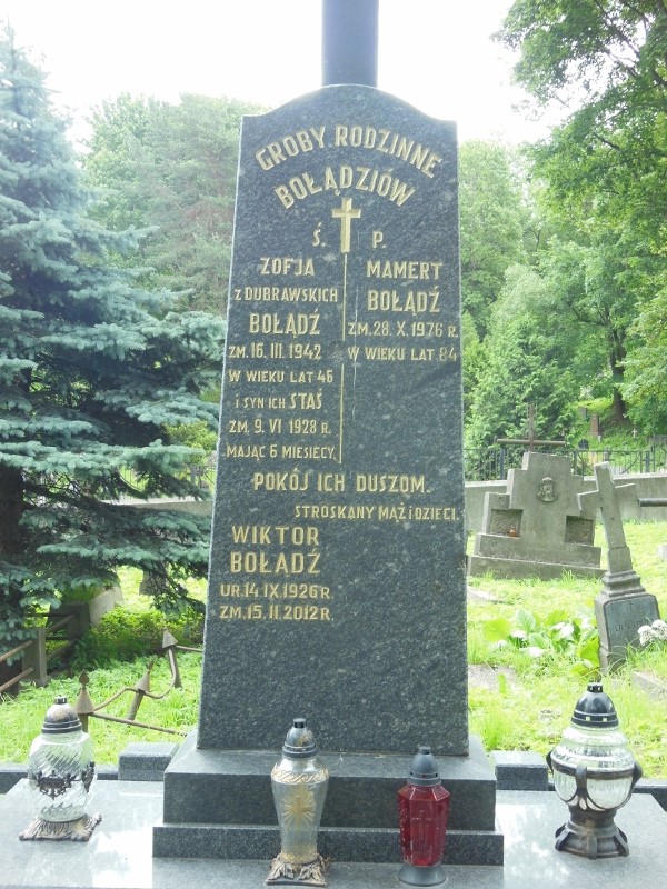 Fragment of the tomb of the Boliad family, Ross Cemetery in Vilnius, state of 2014