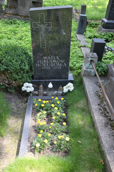 Tombstone of Maria Holub, Rossa cemetery in Vilnius, as of 2013