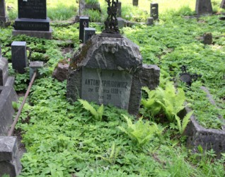 Nagrobek Antoniego Spiridowicza, cmentarz na Rossie w Wilnie, stan z 2013