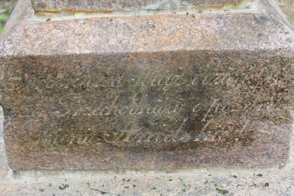 Fragment of Ewelina Roh's gravestone, Na Rossa cemetery in Vilnius, as of 2013.