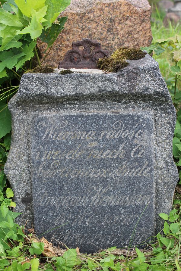 Tombstone of Henryk Petrusewicz, Na Rossie cemetery in Vilnius, as of 2013.