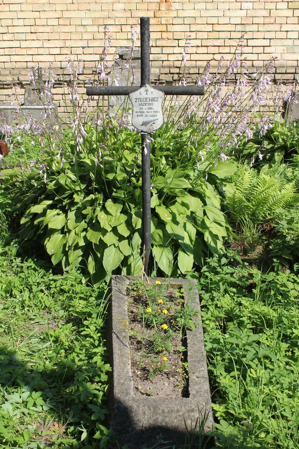 Tombstone of Kazimiera Żakiewicz, Ross cemetery, as of 2013