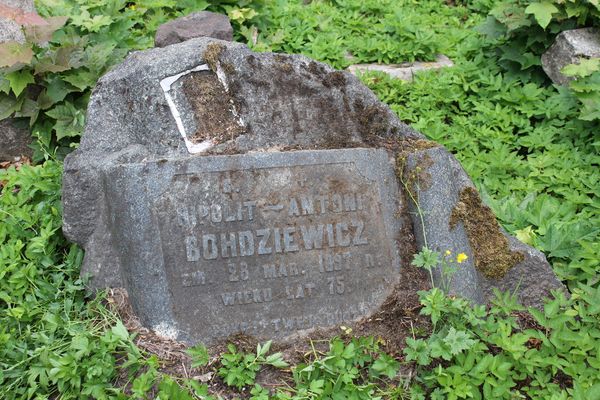 Tombstone of Hipolit Bohdziewicz, Na Rossie cemetery in Vilnius, as of 2013.