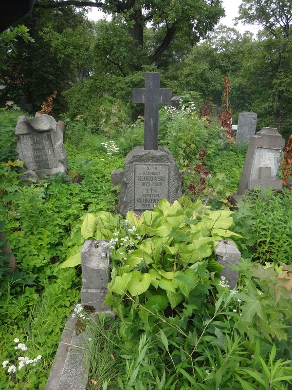 Nagrobek Kazimierza i Krystyny Klukowskich, cmentarz Na Rossie w Wilnie, stan z 2013 r.