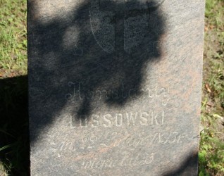 Nagrobek Konstantego Lossowskiego, cmentarz Na Rossie w Wilnie, stan z 2013