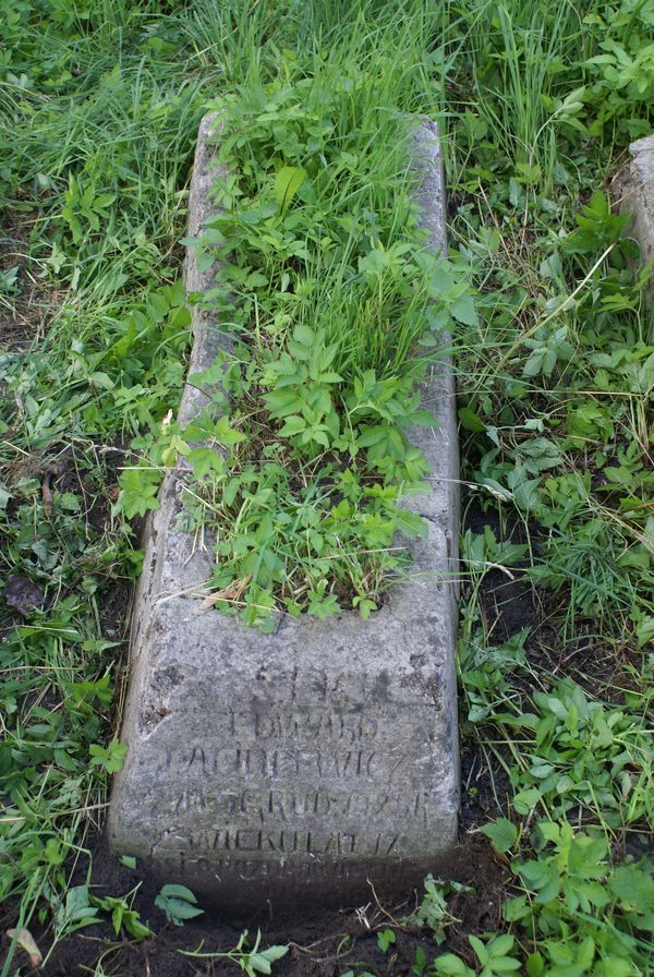 Tombstone of Edward Paciulewicz, Rossa cemetery in Vilnius, as of 2013