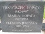 Fotografia przedstawiająca Nagrobek Franciszka i Marii Łopatów, Eleonory Jeleńskiej