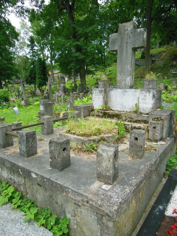 Grobowiec Haliny i Ireny Glińskich, Henryka i Marii Kalińskich, cmentarz Na Rossie w Wilnie, stan z 2013