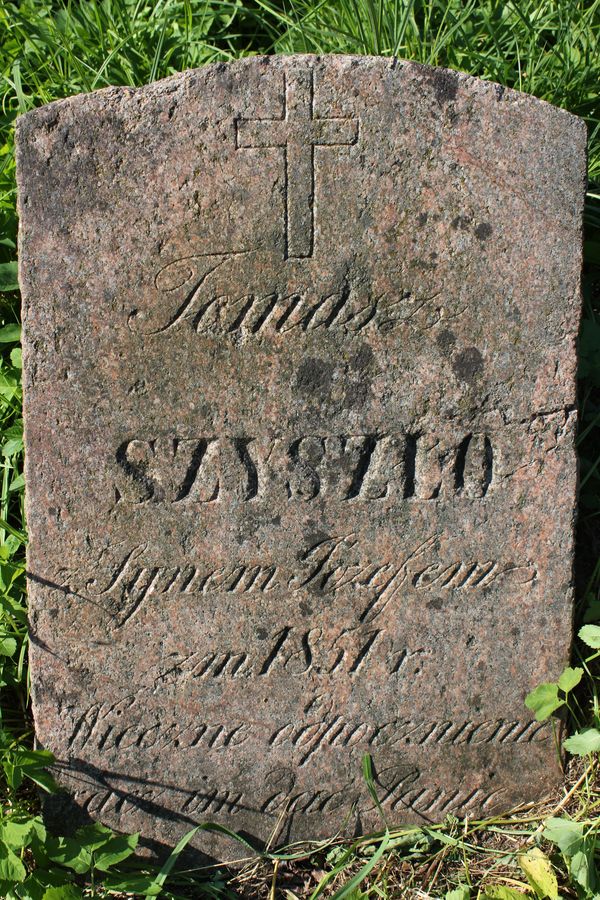 Tombstone of Jozef and Tomasz Szyszlo, Ross cemetery, as of 2013