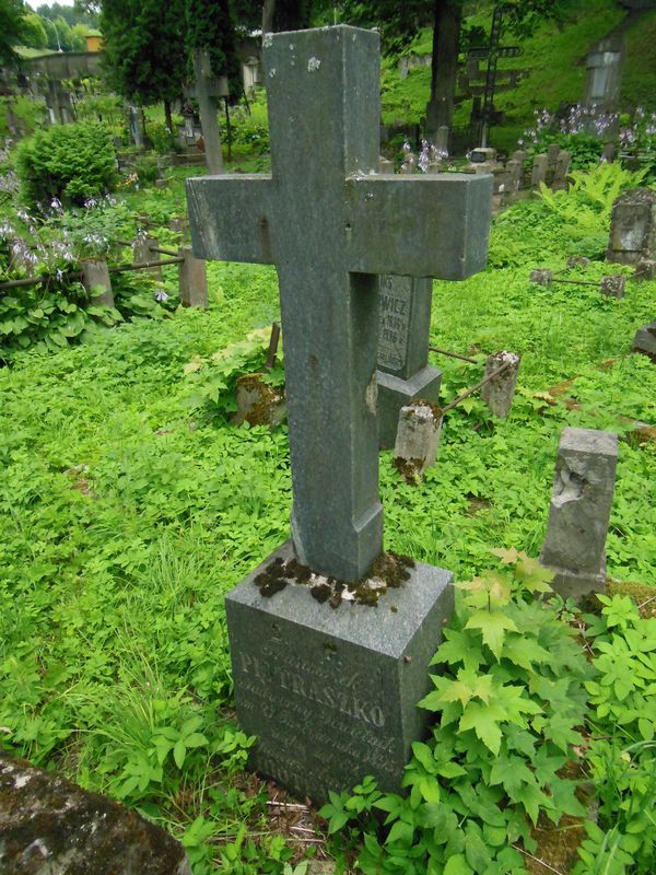 Tombstone of František Piotraško, Na Rossa cemetery in Vilnius, as of 2013