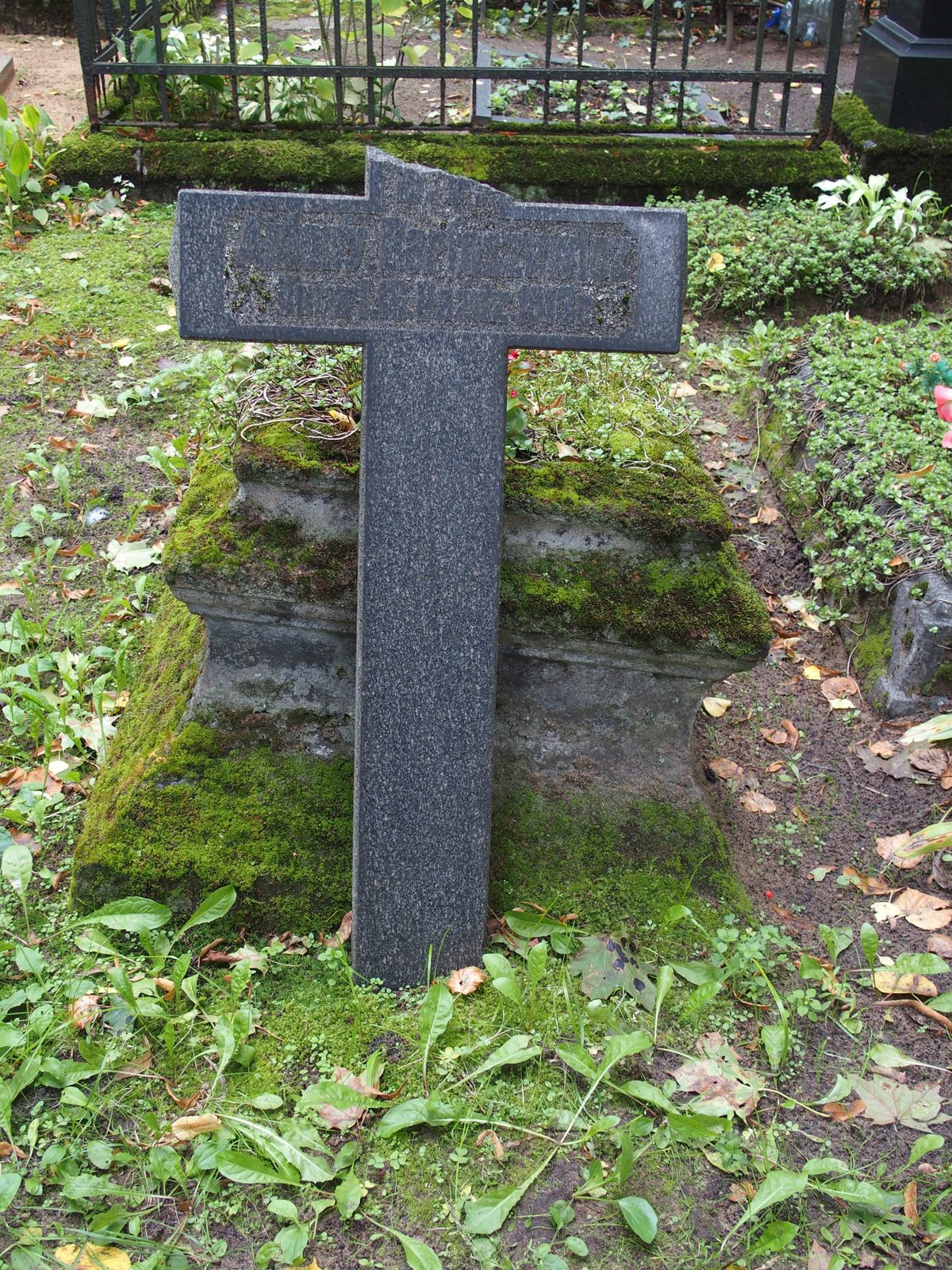 Tombstone of Antoni Bartoszewicz, St Michael's cemetery in Riga, as of 2021.