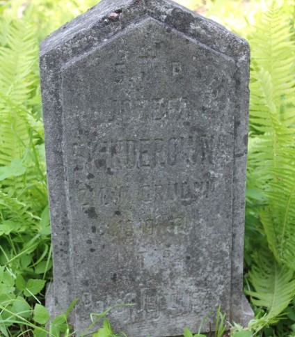 Nagrobek Józefy Skinder, cmentarz na Rossie, stan z 2013 roku