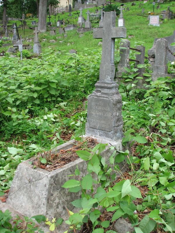 Nagrobek Stefanii Krawczun, cmentarz na Rossie w Wilnie, stan na 2013 r.