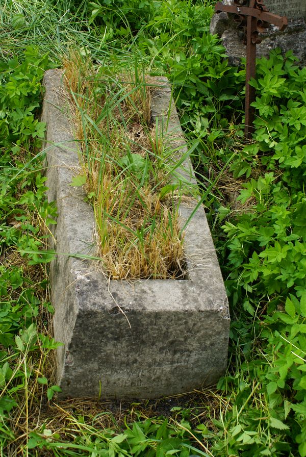 Tombstone of Viktor Galecki, Rossa cemetery in Vilnius, 2013