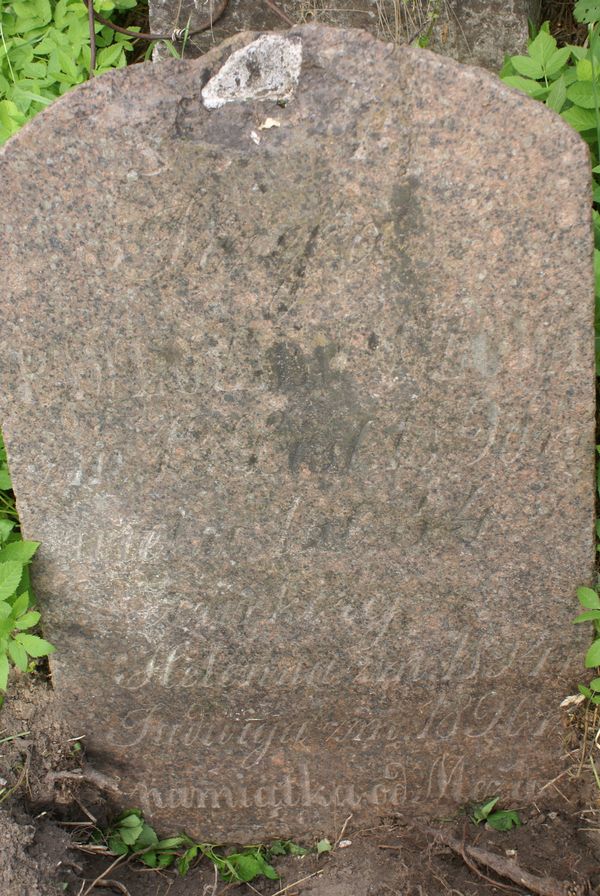 Tombstone of Helena, Jadwiga and Jozef Pavlukevich, Rossa cemetery in Vilnius, as of 2013
