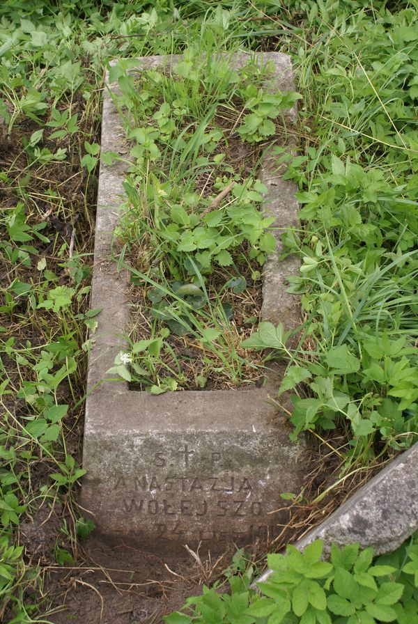 Tombstone of Anastasia Volyszo, Rasos cemetery in Vilnius, as of 2013
