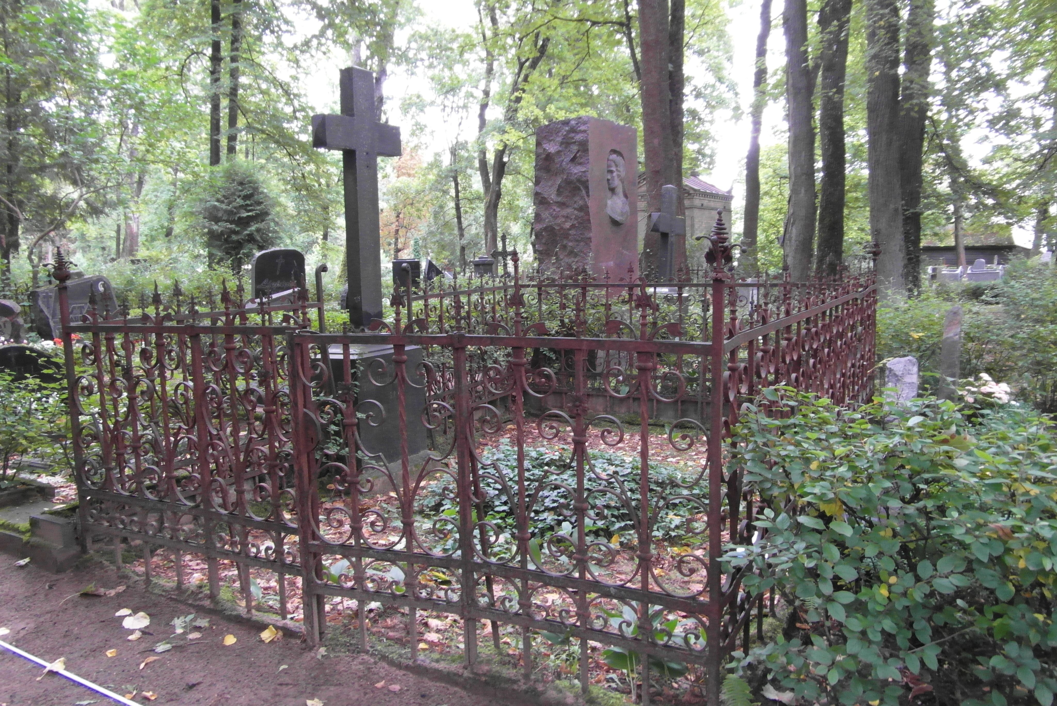 Tombstone of Wladyslaw Stankiewicz, Karol Stankiewicz, St Michael's cemetery in Riga, as of 2021.