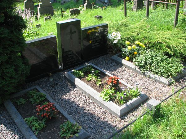 Nagrobek Mariana i Ludgiera Wojsznis, cmentarz na Rossie, stan z 2013 roku