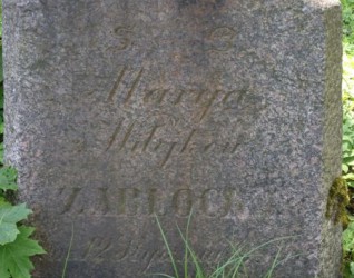 Nagrobek Marii Zabłockiej,  cmentarz Na Rossie w Wilnie, stan z 2014 r.