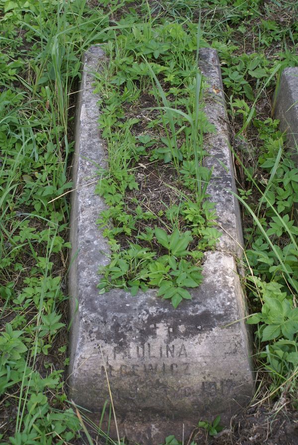 Tombstone of Paulina Jlcewicz, Ross cemetery in Vilnius, state 2013