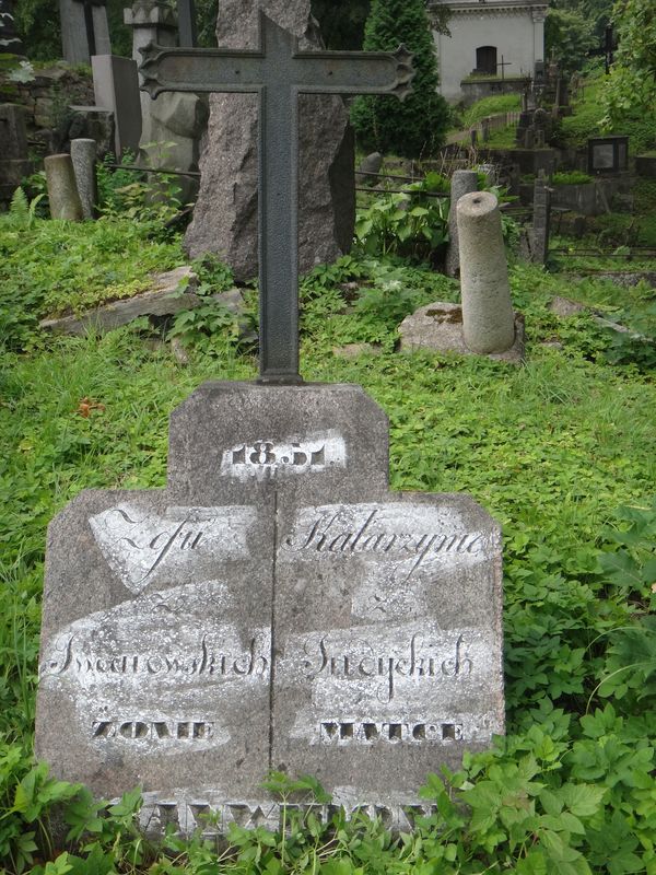 Nagrobek Zofii i Katarzyny Ranwidom, cmentarz Na Rossie w Wilnie, stan z 2013 r.