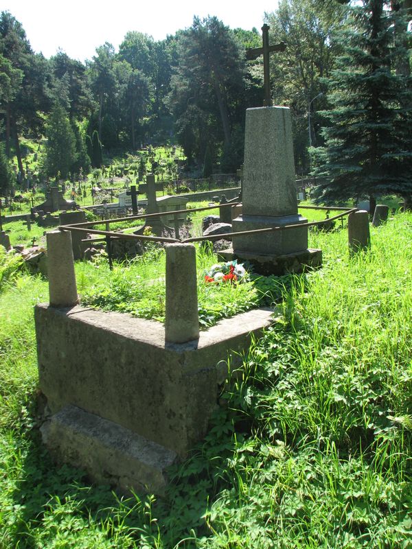 Nagrobek Anieli Burba, cmentarz na Rossie, stan z 2013 roku