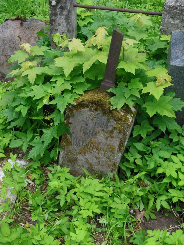 Tombstone of Ignacy Adamowicz, Na Rossie cemetery in Vilnius, state of 2013