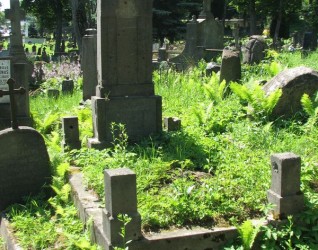 Nagrobek Władysława Oziewicza, cmentarz na Rossie, stan z 2013 roku