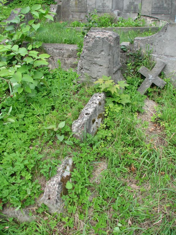 Tombstone of Jozef [...]rpinski, Ross Cemetery in Vilnius, as of 2013.
