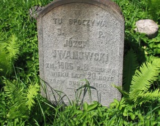 Nagrobek Józefa Jwanowskiego, cmentarz na Rossie, stan z 2013 roku