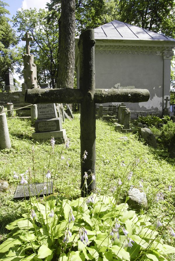 Nagrobek Piotra Sławińskiego, cmentarz na Rossie w Wilnie, stan z 2013 r.