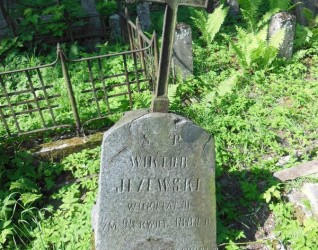 Nagrobek Wiktora Jeżewskiego, cmentarz Na Rossie w Wilnie, stan z 2013