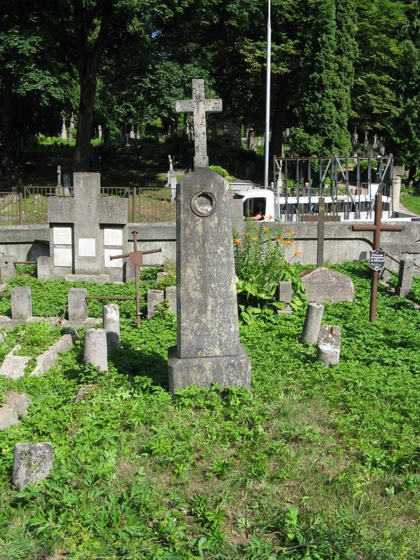 Tombstone of the Korkuci family, Na Rossie cemetery in Vilnius, as of 2013