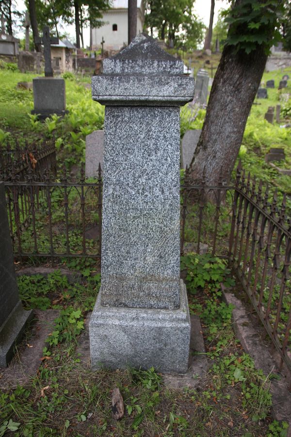 Tombstone of Tadeusz Jesman, Na Rossie cemetery in Vilnius, as of 2013