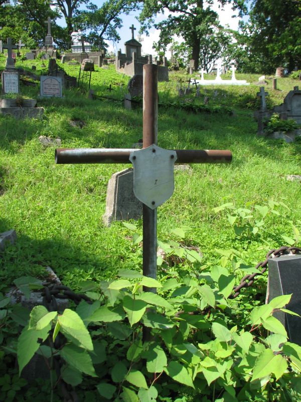 Nagrobek Józefa Wysockiego i Piotra Urbanowicza, cmentarz na Rossie w Wilnie, stan na 2014 r.