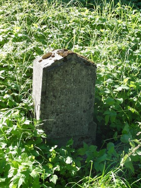 Tombstone of Paulina Bernatowicz, Na Rossie cemetery in Vilnius, as of 2013.
