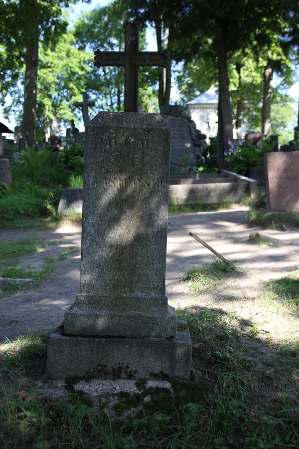 Nagrobek Hilarego Gasiewskiego, cmentarz Na Rossie w Wilnie, stan z 2013